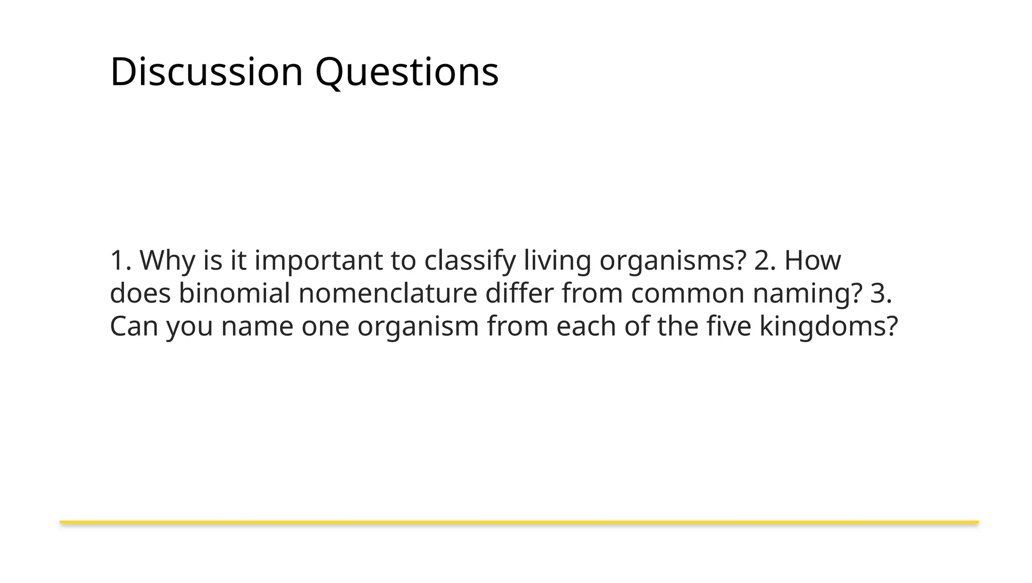 Classification of living things and kingdoms | PPTX
