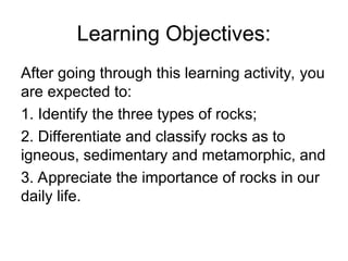 Classifying_Rock- Igneous, Sedimentary and Methamorphic | PPT