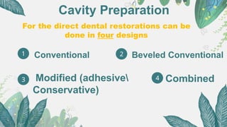 Class III, IV cavity preparation for you | PPTX
