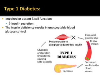 Insulin independent glucose utilization-RBC, WBC,
Liver, Brain, Renal medullary cells (mainly GLUT2 )
Insulin dependent glucose utilization – GLUT4 –
activated by insulin present as intracellular pool of
vesicles.
Insulin enhances production of glucokinase, which
helps phosphorylation to form glucose-6-phosphate
It inhibits glycogen degrading enzyme phosphorylase
 