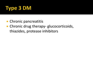  Minimizing the complications of diabetes requires:
 Early diagnosis and treatment of diabetes
 Maintaining HbA1C level < 7%
 Achieving HbA1C < 7% requires control of post-
prandial and fasting hyperglycemia
 
