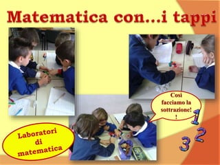 Così
facciamo la
sottrazione!
!