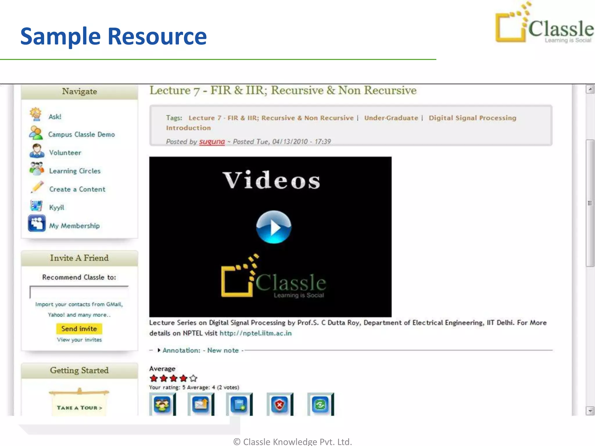 Sample Resource




                  © Classle Knowledge Pvt. Ltd.
 