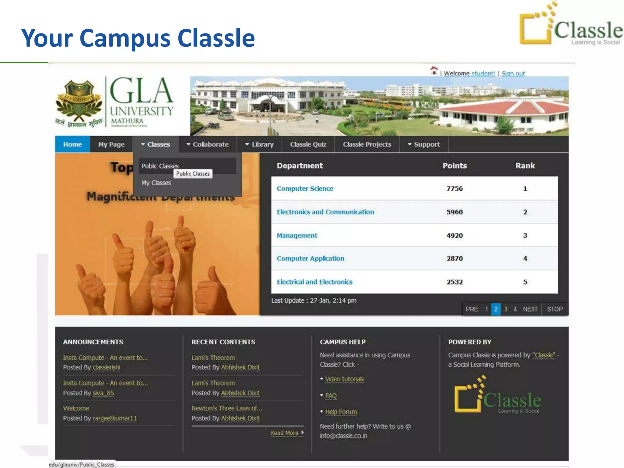Your Campus Classle




                  © Classle Knowledge Pvt. Ltd.
 