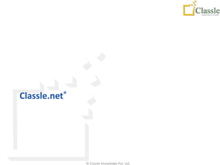 Classle.net®




               © Classle Knowledge Pvt. Ltd.
 