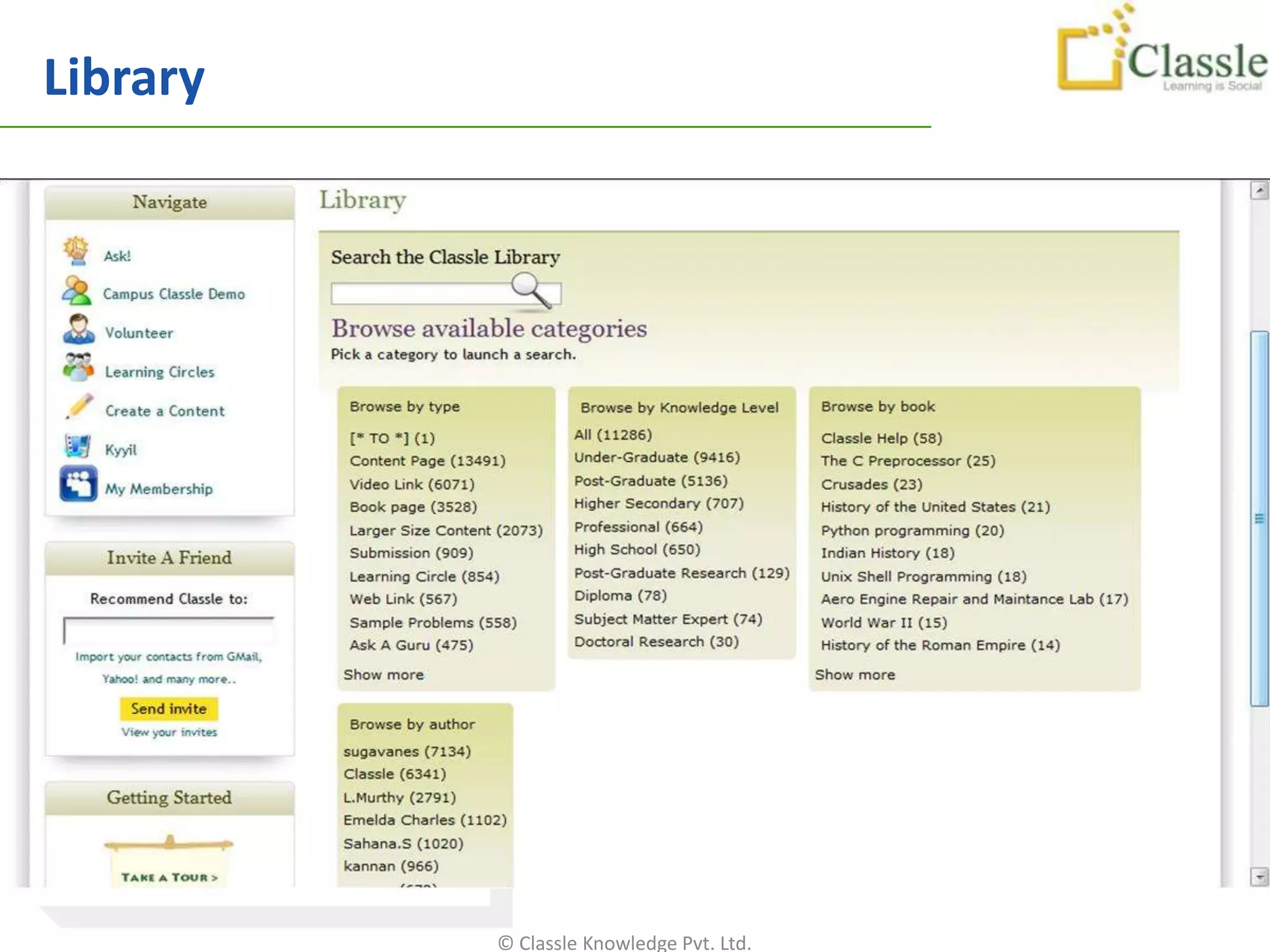 Library




          © Classle Knowledge Pvt. Ltd.
 