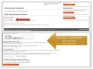 Contonya : siti fadzilah
Siti nurhaliza
Kriss dayanti
 