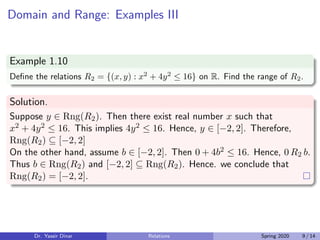 Relations between two sets | PDF