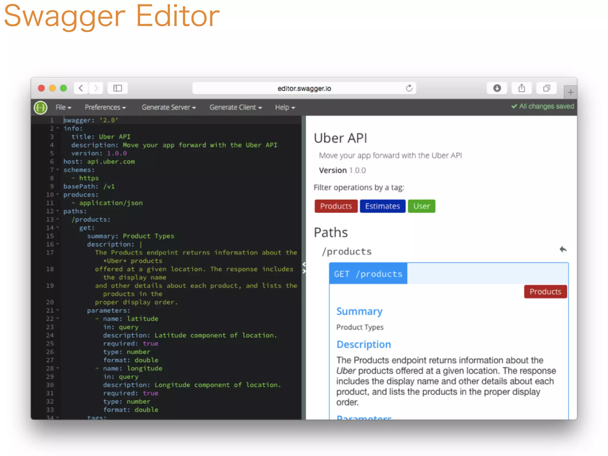 Swagger Editor
 