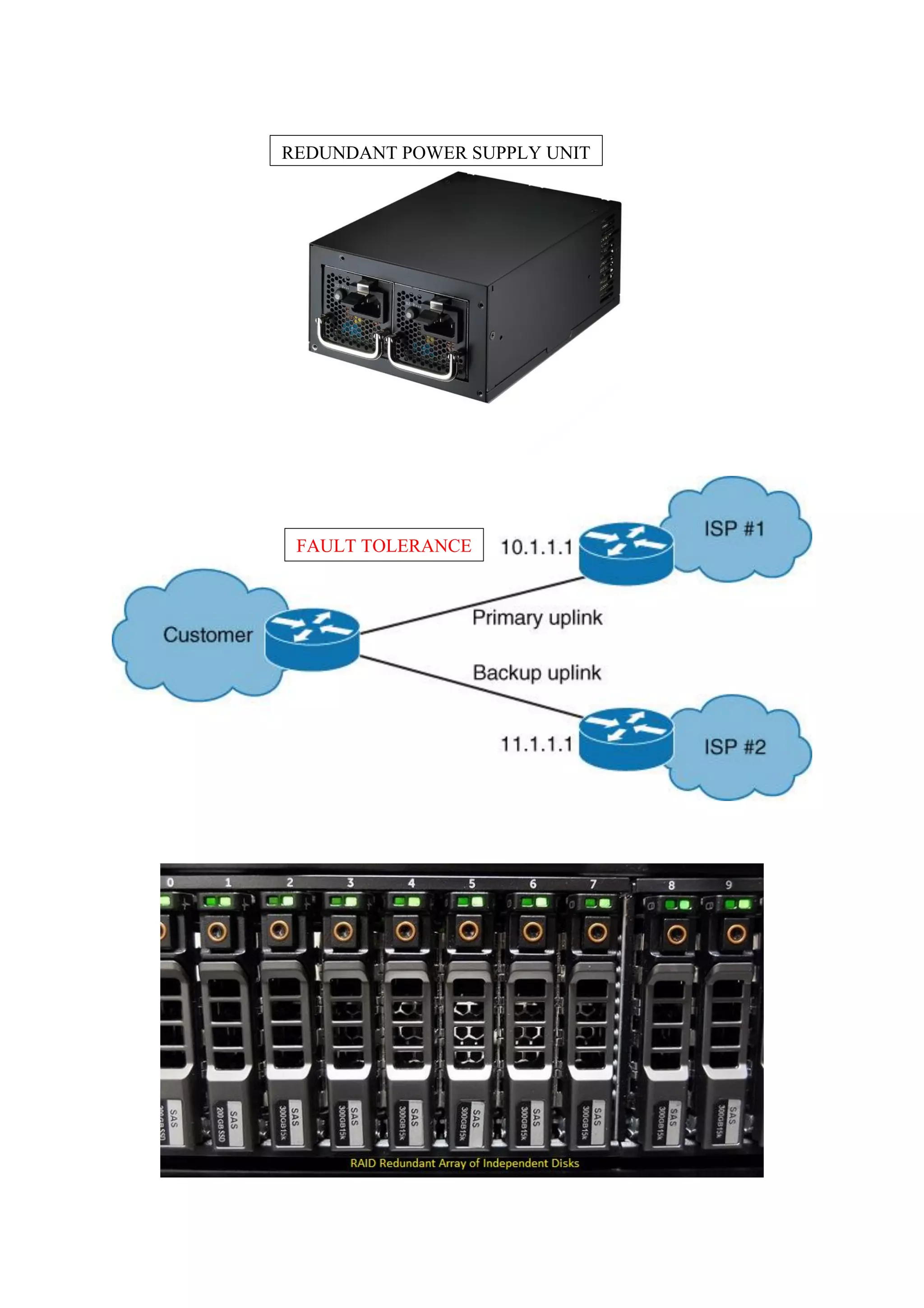 FAULT TOLERANCE
REDUNDANT POWER SUPPLY UNIT
 