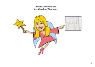 Auntie Derivative and
                 her Family of Functions




       An
antiderivative
  is a family
 of functions




                                           1
 