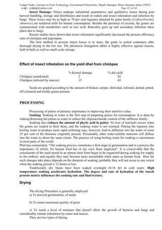 Technology of cereals and pulses Class notes 
