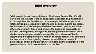 class notes -U 5.pptx theories of personality | PPTX