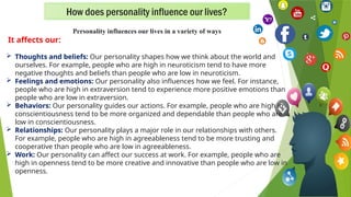 Negative Personal Experiences Examples class notes -U 5.pptx theories of personality | PPTX