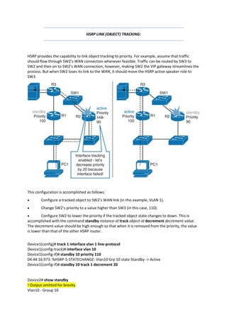 Hsrp Config Example Class notes fhrp,hsrp,vrrp | PDF