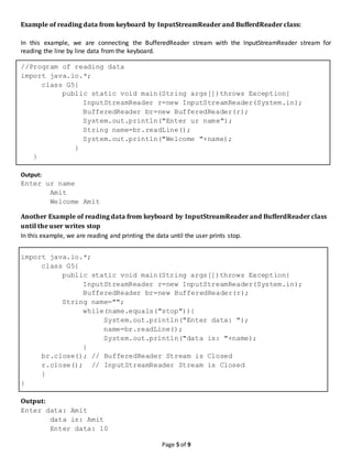 Class notes(week 5) on command line arguments | PDF
