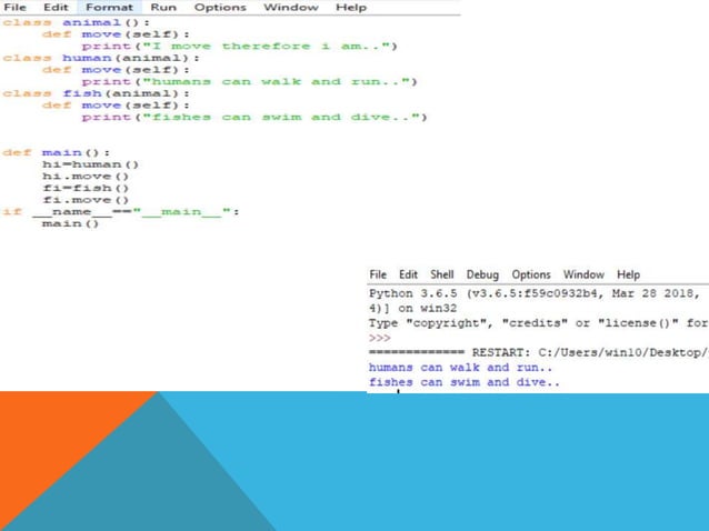 CLASS OBJECT AND INHERITANCE IN PYTHON