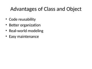 Comprehensive Guide to Classes and Objects in Java Programming | PPTX