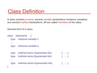Class object method constructors in java | PPT