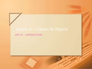 Class & Objects in JAVA.ppt