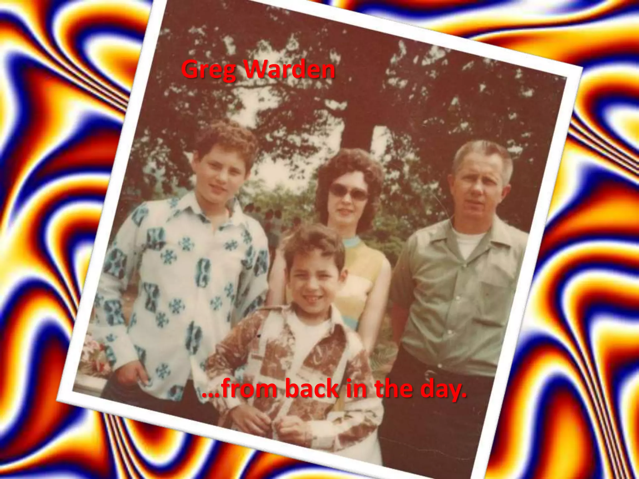 Greg Warden
…from back in the day.
 