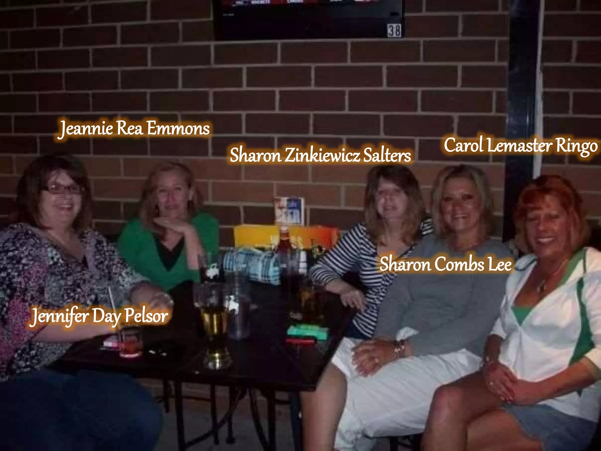 Jeannie Rea Emmons
Jennifer Day Pelsor
Sharon ZinkiewiczSalters
Sharon Combs Lee
Carol Lemaster Ringo
 