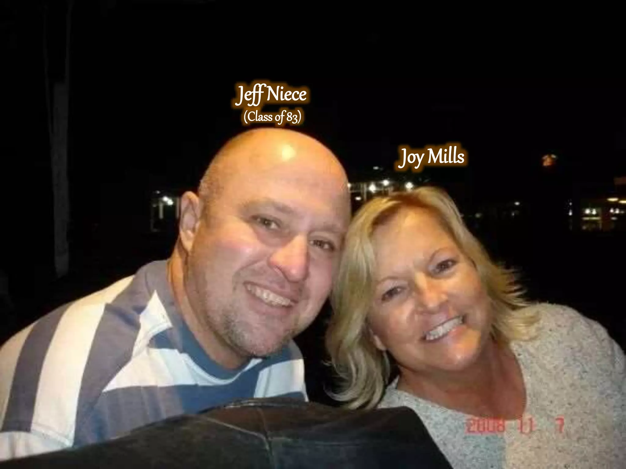 Jeff Niece
(Classof 83)
Joy Mills
 