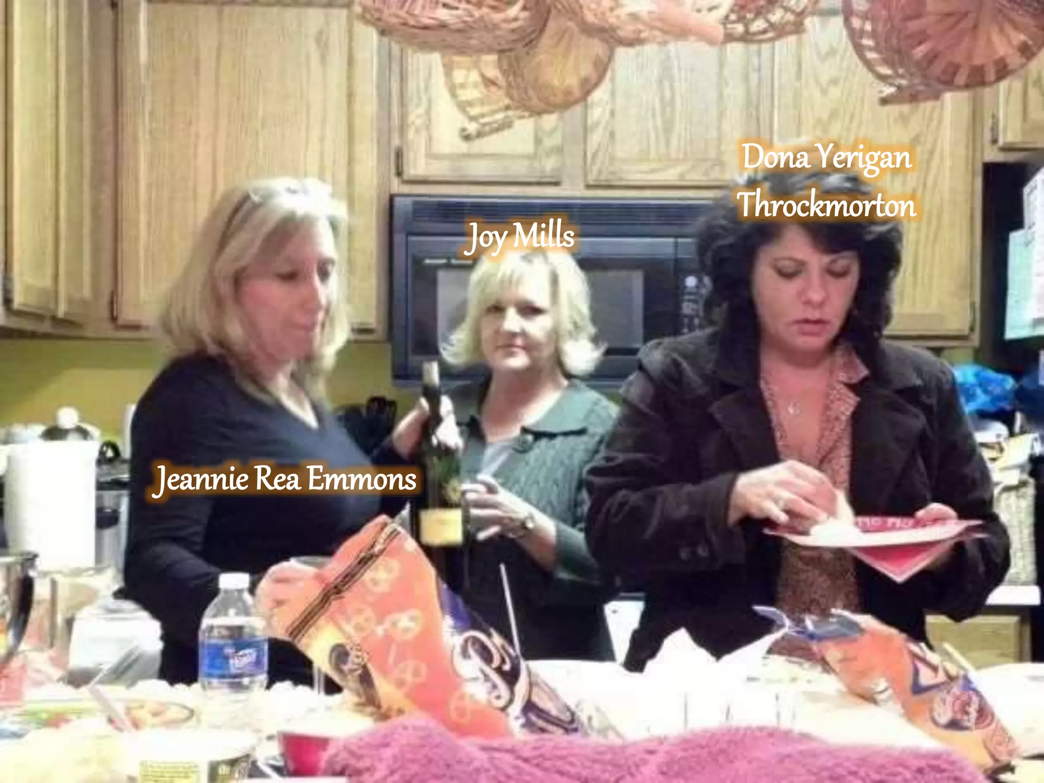 Dona Yerigan
Throckmorton
Jeannie Rea Emmons
Joy Mills
 