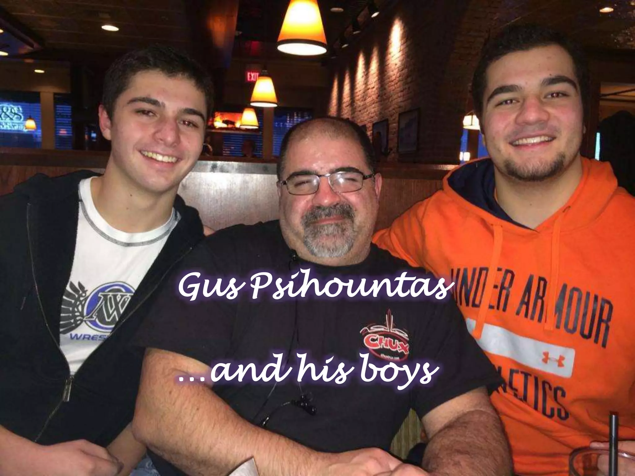 Gus Psihountas
…and his boys
 