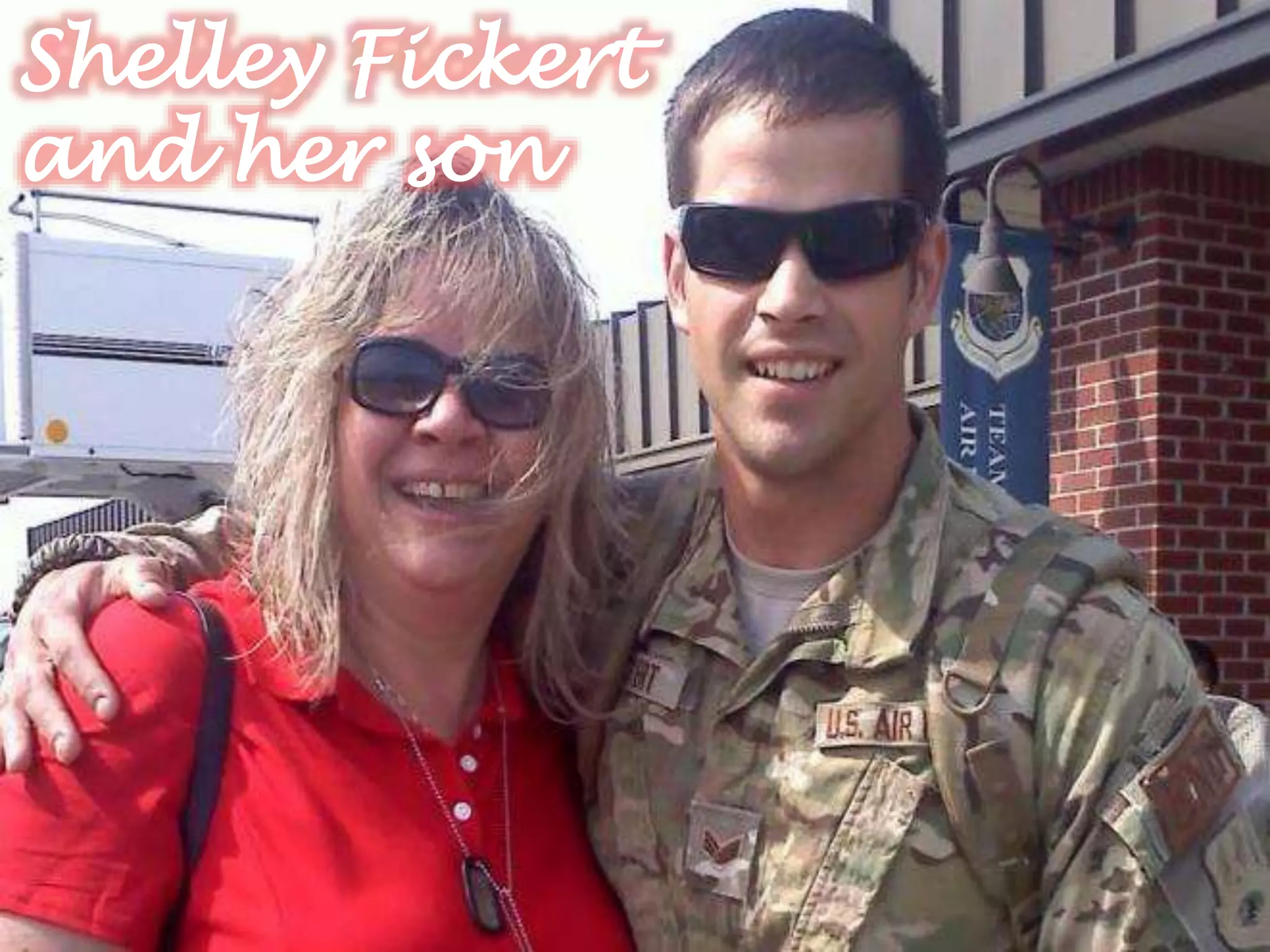 Shelley Fickert
and her son
 