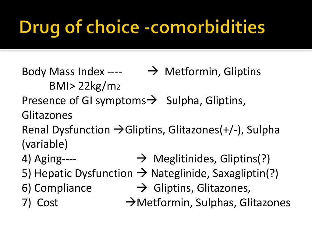 Class oral hypoglycemics