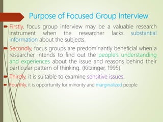Interview & Focus Group | PPTX
