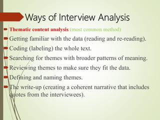 Interview & Focus Group | PPTX
