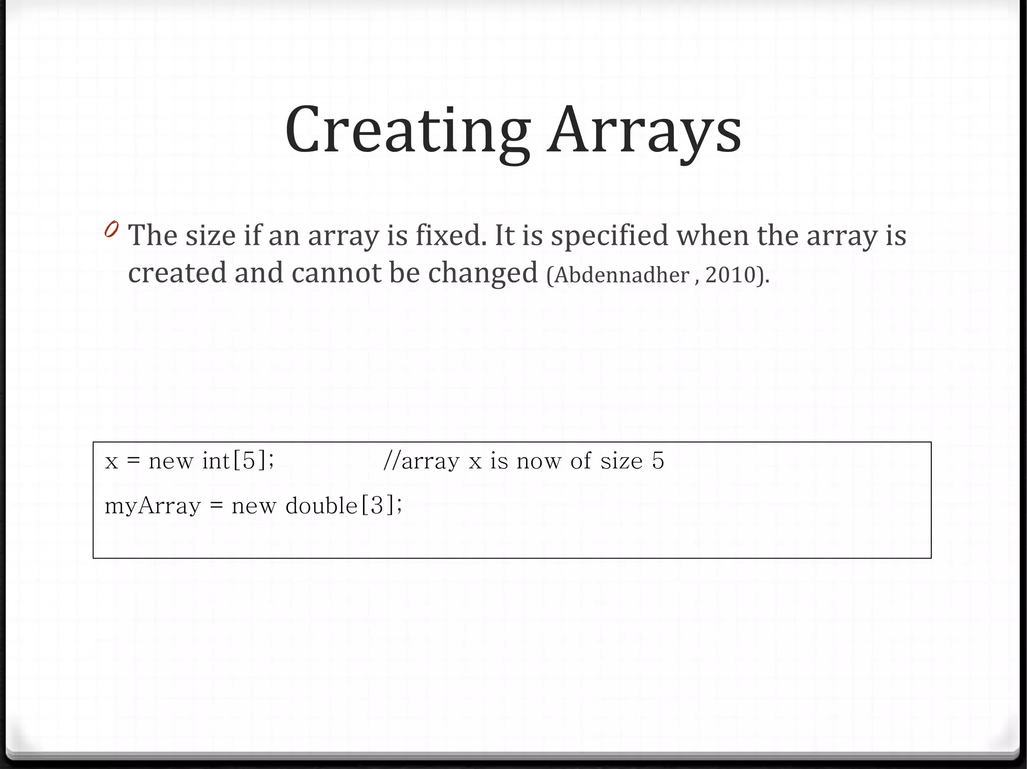 Arrays Class presentation | PPT