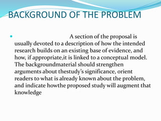 RESEARCH PROPOSAL | PPTX