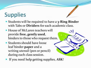 Class Procedures | PPTX