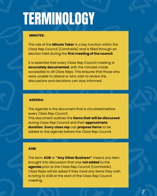 Class Rep Roles Class Rep Handbook 2025 2026 IADTSU Reupload with pics! | PDF