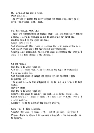 Class Responsibility Collaboration cardsclContract manag | PDF