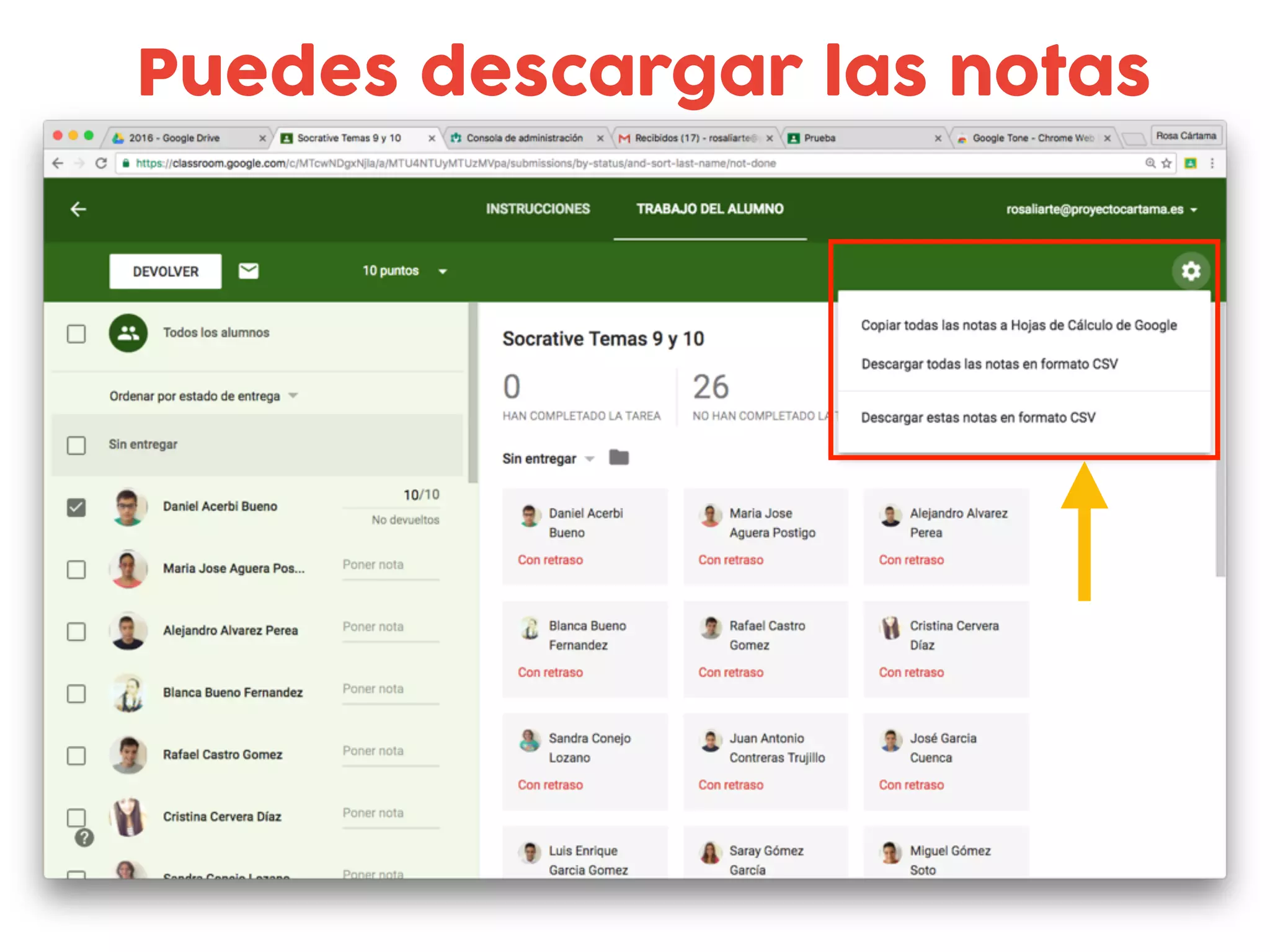 Puedes descargar las notas
 