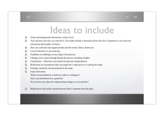 Classroom Action Research