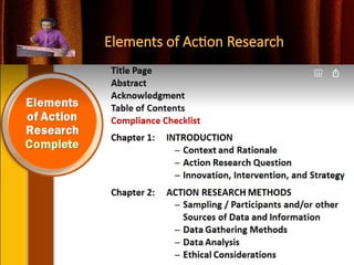 Elements of Action Research
 