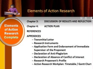 Elements of Action Research
 