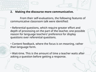 Classroom-Discourse-Report-PWERPOINT PRESENTATION | PPTX