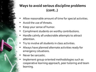 Classroom management-presentation | PPT