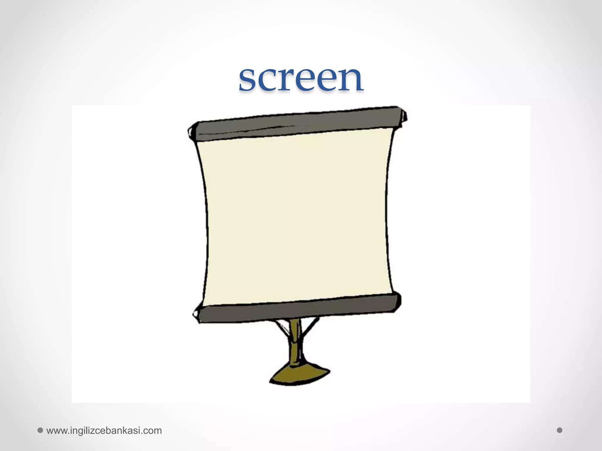 Classroom objects | PPTX