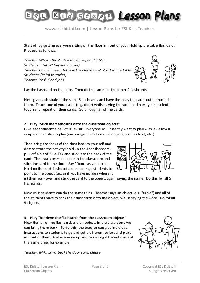 Classroom objects-lesson-plan Classroom objects-lesson-plan