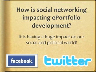 Social LearningHow can we integrate ePortfolios with what we know about social learning and interactivity?