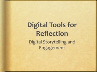 Portfolios tell a Story“A portfolio is opinion backed by fact... Students prove what they know with samples of their work.”(Paulson & Paulson,  1991, p.2)