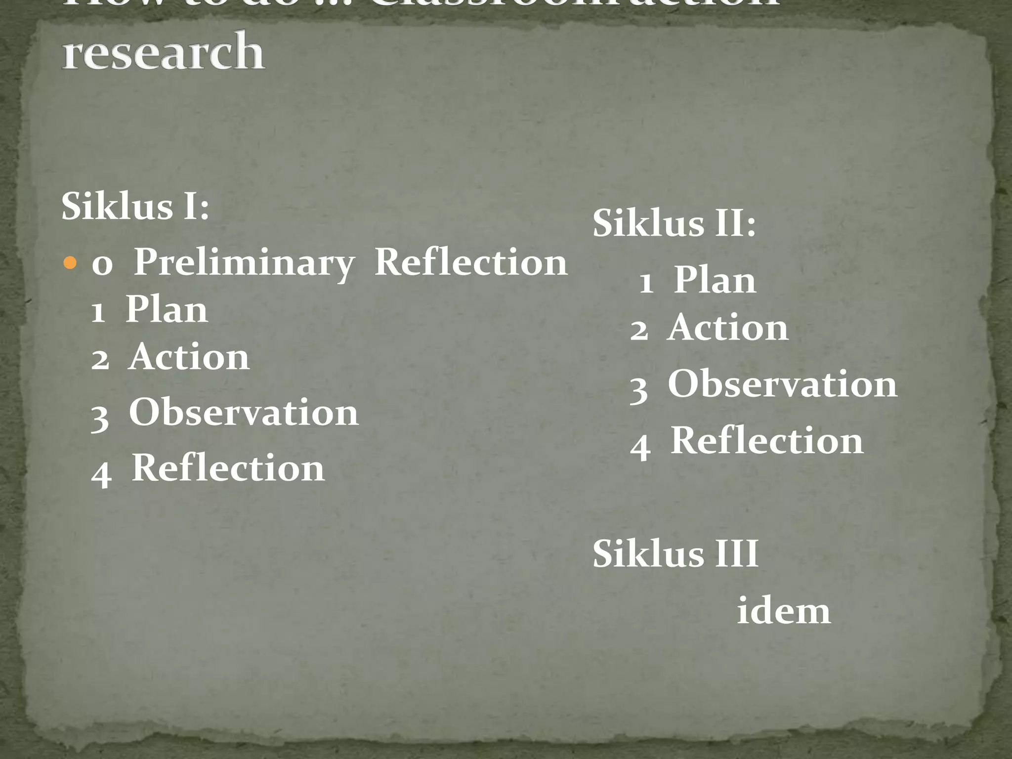 Classroom action research ppt | PPTX