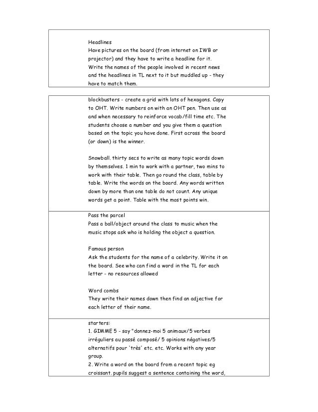 register class activities what is it called when you make a word for each letter in your name